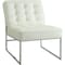 Ave 6 Collection: Anthony Chair, White Back, 26 in W 33" L 32-1/2" H, No Arms, Leather Seat ATH51-W32 - alternate 1