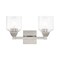 Livex Lighting Aragon 2 Light Brushed Nickel Bath Vanity 10382-91 - alternate 1