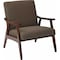 Ave 6 Collection: Davis Arm Chair, Wood Back, 26-1/2 in W 28-1/2" L 32-1/4" H, Fixed Arms, Fabric Seat DVS51-K12 - alternate 1