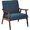 Ave 6 Collection: Davis Arm Chair, Wood Back, 26-1/2 in W 28-1/2" L 32-1/4" H, Fixed Arms, Fabric Seat DVS51-K14 - alternate 1
