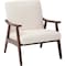 Ave 6 Collection: Davis Arm Chair, Wood Back, 26-1/2 in W 28-1/2" L 32-1/4" H, Fixed Arms, Fabric Seat DVS51-L32 - alternate 1