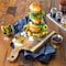 Tablecraft Slider/Onion Ring Tower/Base, SS, 7x7x10 10397 - alternate 5