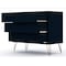 Manhattan Comfort Dresser, 3- Drawers, Tatiana Midnight Blue 103GMC - alternate 3