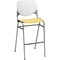 Kfi Poly Stack Barstool, Yellow Seat BR2300-BP08-SP12 - alternate 1