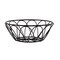 Tablecraft Round Serving Basket, Blk Metal, 6x6x2.25 10534 - alternate 1