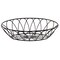 Tablecraft Oval Serving Basket, Black Metal, 9x6x2.5 10536 - alternate 1