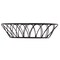 Tablecraft Oval Serving Basket, Black Metal, 9x6x2.5 10536 - alternate 5