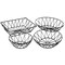 Tablecraft Oval Serving Basket, Black Metal, 9x6x2.5 10536 - alternate 3