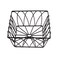 Tablecraft Rectangular Serving Basket, Blk, 9x6x2.5 10537 - alternate 4