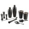 Tablecraft Cocktail Shaker, 3-Piece, Blk Finish, 24 oz 10553 - alternate 4