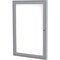 Ghent 1-Door Enclosed Whiteboard 36"x24", Aluminum Frame, Satin PA13624M-M1 - alternate 1