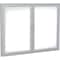 Ghent 2-Door Enclosed Whiteboard 36"x60", Aluminum Frame, Satin PA23660M-M1 - alternate 1