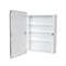 Ketcham 16" x 22" Surface Mounted Stainless Steel Framed Round Corner Cabinet 105RSWT RH