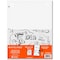 Whitelines Case of Whitelines Engineering Graph Ruled Pads, Gray Paper, 11" x 8.5" 80 Sheets, 3 Hole Punched, PK24 17030CS - alternate 1