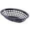 Tablecraft Oval Side Order Bskt, 8"X5.4"X2", Blk, PK12 1071BK - alternate 1