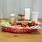 Tablecraft Texas, Platter Basket, Oval, Plstc, Red, PK12 1086R - alternate 3