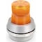 Edwards Signaling Flashing Light with Horn, Amber Lens, Silver Base, Incandescent, 120V AC, 65 FPM, 6 in Dia. 51A-N5-40W - alternate 2
