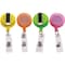 Advantus Reel, Id Card, Trnslucent, PK20, Assorted, Metal; Plastic; Nylon, Badge Holder, 20 PK 91161 - alternate 2