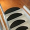 Rubber-Cal "Block-Grip" Non-Slip Rubber Tread Stair Mats, Black, PK6 10-104-011-6PK - alternate 3