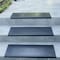Rubber-Cal "Block-Grip" Non-Slip Rubber Tread Stair Mats, Black, PK6 10-104-011-6PK - alternate 5