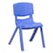 Flash Furniture Blue Plastic Stackable School Chair with 12" Seat Height, PK10 10-YU-YCX-001-BLUE-GG - alternate 8