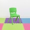 Flash Furniture Green Plastic Stackable School Chair with 12" Seat Height, PK10 10-YU-YCX-001-GREEN-GG - alternate 1