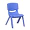 Flash Furniture Blue Plastic Stackable School Chair with 10.5" Seat Height, PK10 10-YU-YCX-003-BLUE-GG - alternate 10