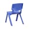 Flash Furniture Blue Plastic Stackable School Chair with 10.5" Seat Height, PK10 10-YU-YCX-003-BLUE-GG - alternate 5