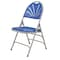 National Public Seating Folding Chair, Plastic, Blue/Gray, PK4 1105 - alternate 9