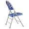National Public Seating Folding Chair, Plastic, Blue/Gray, PK4 1105 - alternate 4