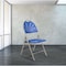 National Public Seating Folding Chair, Plastic, Blue/Gray, PK4 1105 - alternate 6