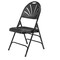 National Public Seating Folding Chair, Plastic, Black, PK4 1110 - alternate 2