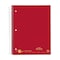 Roaring Spring Case of 5 Subject Wirebound Notebooks, 11"x8.5", 200 sht, Saranac cover, Asstd. Colors, College Rule, PK12 11197cs - alternate 1