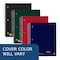 Roaring Spring Case of 5 Subject Wirebound Notebooks, 11"x8.5", 200 sht, Saranac cover, Asstd. Colors, College Rule, PK12 11197cs - alternate 8