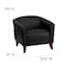 Flash Furniture Hercules Imperial Chair, Black Back, 33-1/2 in W 31" L 29" H, Sloping, Leather Seat 111-1-BK-GG - alternate 5