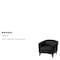 Flash Furniture Hercules Imperial Chair, Black Back, 33-1/2 in W 31" L 29" H, Sloping, Leather Seat 111-1-BK-GG - alternate 9