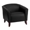 Flash Furniture Hercules Imperial Chair, Black Back, 33-1/2 in W 31" L 29" H, Sloping, Leather Seat 111-1-BK-GG - alternate 2
