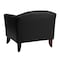 Flash Furniture Hercules Imperial Chair, Black Back, 33-1/2 in W 31" L 29" H, Sloping, Leather Seat 111-1-BK-GG - alternate 4