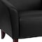 Flash Furniture Hercules Imperial Chair, Black Back, 33-1/2 in W 31" L 29" H, Sloping, Leather Seat 111-1-BK-GG - alternate 8