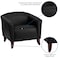 Flash Furniture Hercules Imperial Chair, Black Back, 33-1/2 in W 31" L 29" H, Sloping, Leather Seat 111-1-BK-GG - alternate 10