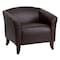 Flash Furniture Hercules Imperial Chair, Brown Back, 33-1/2 in W 31" L 29" H, Sloping, Leather Seat 111-1-BN-GG - alternate 2
