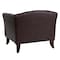 Flash Furniture Hercules Imperial Chair, Brown Back, 33-1/2 in W 31" L 29" H, Sloping, Leather Seat 111-1-BN-GG - alternate 3