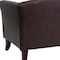 Flash Furniture Hercules Imperial Chair, Brown Back, 33-1/2 in W 31" L 29" H, Sloping, Leather Seat 111-1-BN-GG - alternate 6