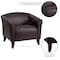 Flash Furniture Hercules Imperial Chair, Brown Back, 33-1/2 in W 31" L 29" H, Sloping, Leather Seat 111-1-BN-GG - alternate 8