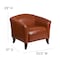Flash Furniture Hercules Imperial Chair, 33-1/2 in W 31" L 29" H, Sloping, Leather Seat 111-1-CG-GG - alternate 3