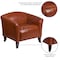 Flash Furniture Hercules Imperial Chair, 33-1/2 in W 31" L 29" H, Sloping, Leather Seat 111-1-CG-GG - alternate 6