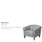 Flash Furniture Hercules Imperial Chair, Wood Back, 33-1/2 in W 31" L 29" H, Sloping, Leather Seat 111-1-GY-GG - alternate 4