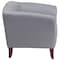 Flash Furniture Hercules Imperial Chair, Wood Back, 33-1/2 in W 31" L 29" H, Sloping, Leather Seat 111-1-GY-GG - alternate 7
