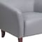 Flash Furniture Hercules Imperial Chair, Wood Back, 33-1/2 in W 31" L 29" H, Sloping, Leather Seat 111-1-GY-GG - alternate 10