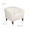 Flash Furniture Hercules Imperial Chair, 33-1/2 in W 31" L 29" H, Sloping, Leather Seat 111-1-WH-GG - alternate 5